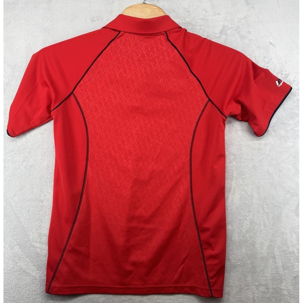 Majestic Atlanta Braves Cool Base Polo Shirt Red Collared MLB Baseball Men's M - Picture 2 of 6